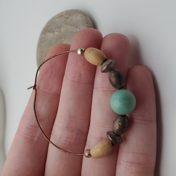 Jewelry - Simplistic‎ wooden tribal necklace pendant